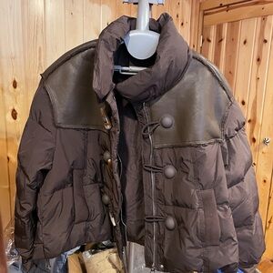Brown duck down PufferJacket